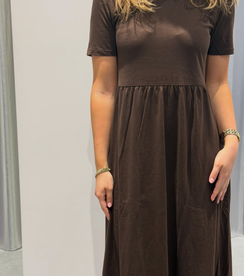 PCDISSO Long Dress - Hot Fudge